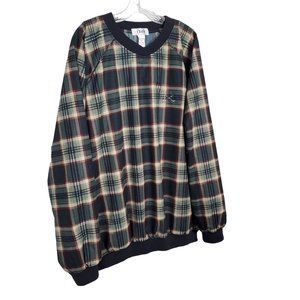 Izod Mens Size XL Jacket Pullover Golf Wind Shirt Pockets Oversized